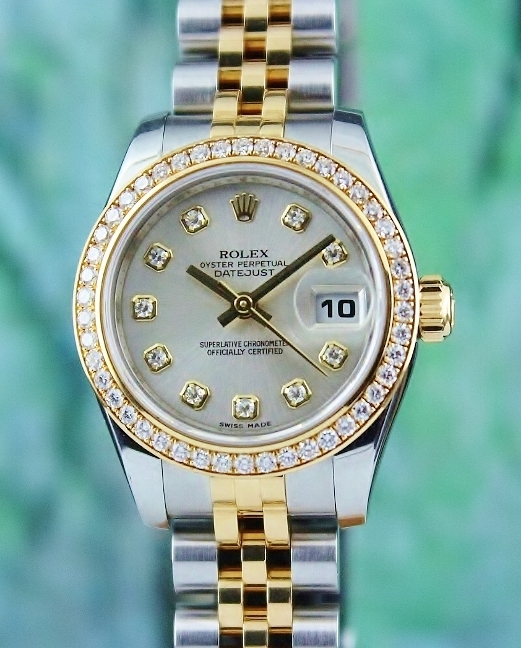 (image for) LIKE NEW ROLEX LADY SIZE OYSTER PERPETUAL DATEJUST - 179383